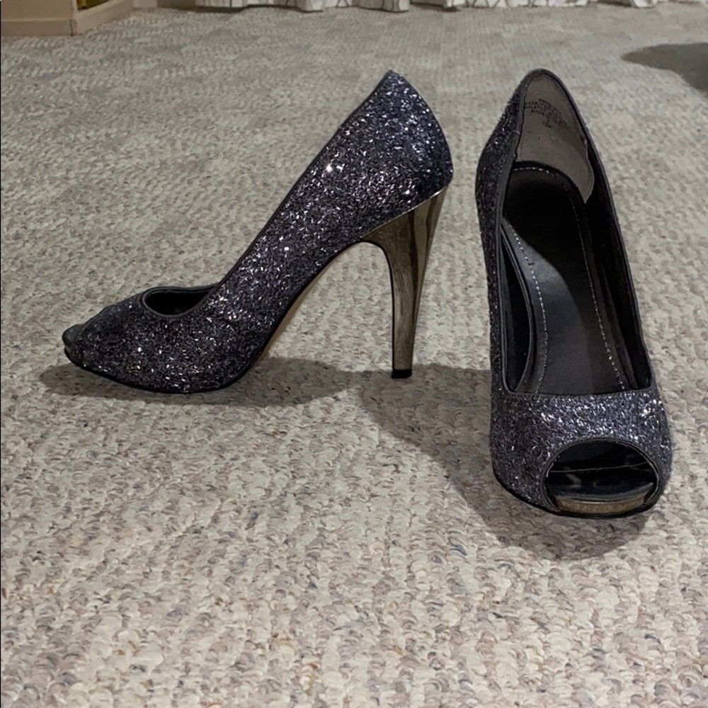 Shimmering high heels